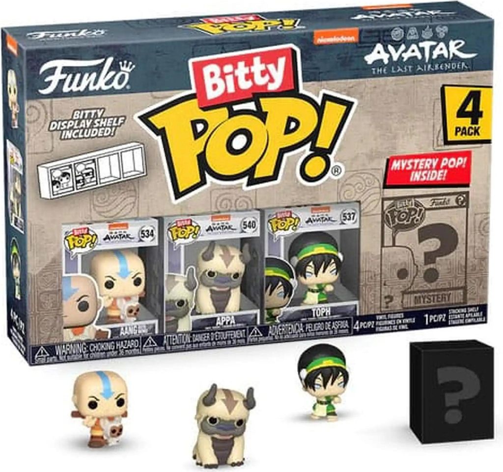 Avatar Pán živlov Bitty POP! vinylové figúrky 4-pack Aang Obrázok produktu 
