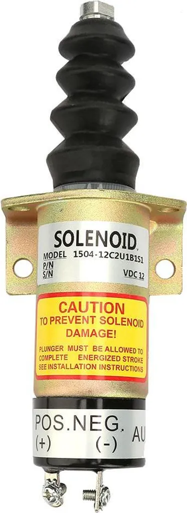 Solénoïde d'arrêt moteur 12V 1504-12C2U1B1S1 en métal anticorrosion