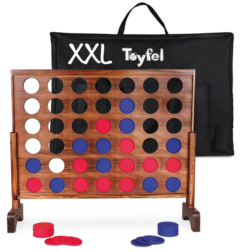 Toyfel Vier Gewinnt Spiel XXL Holzspielzeug Groß Ace Produktbild 
