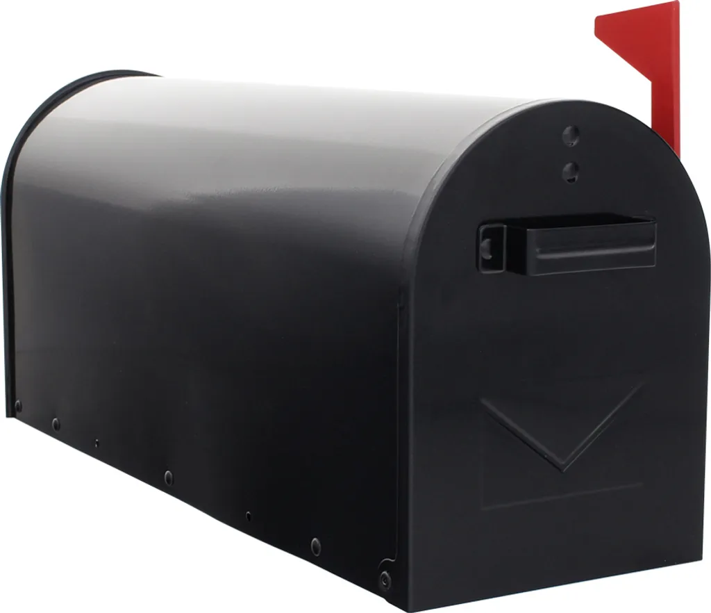 Rottner Boîte aux lettres Mailbox noir en acier robuste pour courrier