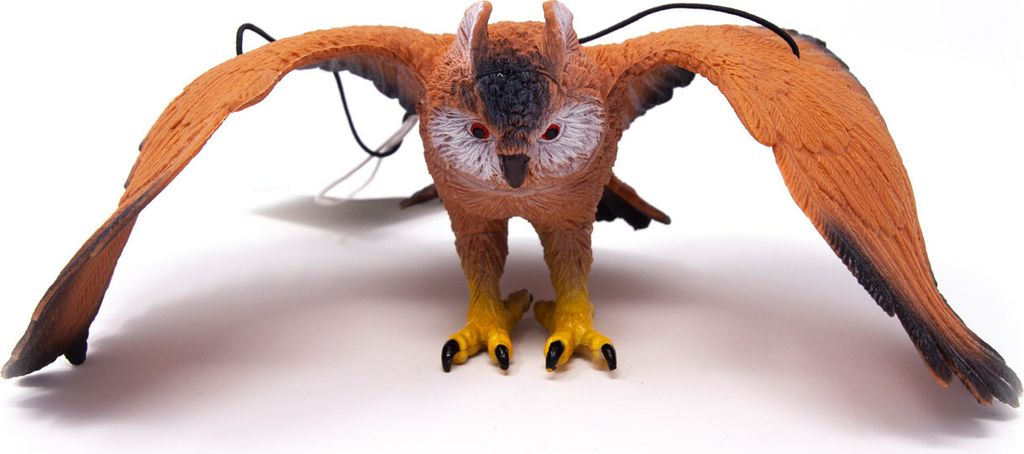 Spieltier mit Hängeband - Eule hell