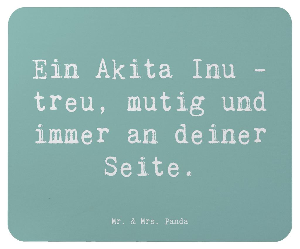 Mr. & Mrs. Panda Mouse Pad Spruch Akita Inu Freund - Meeresbrise - Geschenk, Hunderassen Vielfalt, pc mauspad, Loyalität, Hundeliebhaber, intellig...