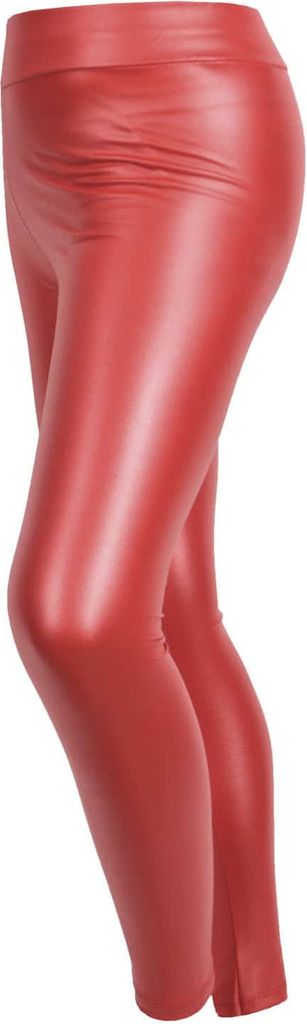 Kinder Mädchen Kunstleder Leggings 30524 Rot 104