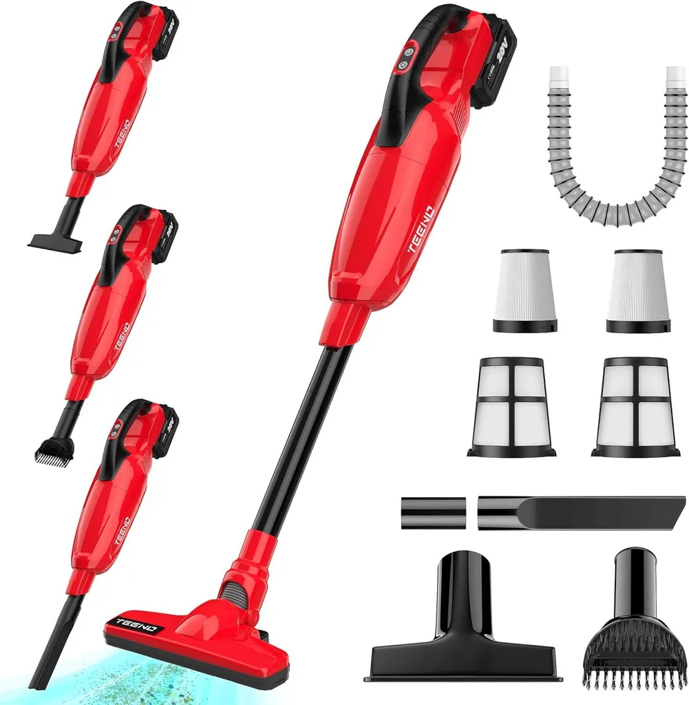 Aspirateur balai léger 1.65kg TEENO avec réservoir de 800ml solide