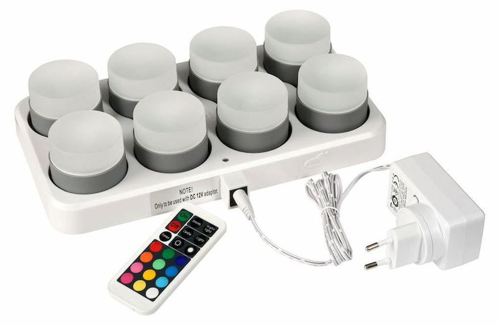 Duni 186495, Weiß, Universal, 8 Glühbirne(n), LED, Multi, Produktbild 