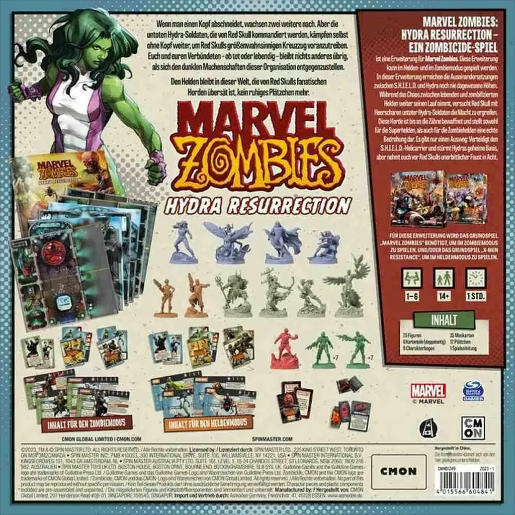 Marvel Zombies La Résurrection d'Hydra - Jeu de Coopération pour Adultes - 2