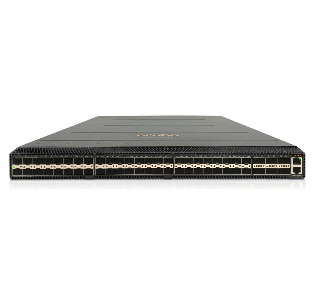 HPE Aruba Networking CX 10000-48Y6C Distributed Services Front-to-Back 6 Fans 2 PSU Switch Bdl, Managed, L3, Rack-Einbau, 1U