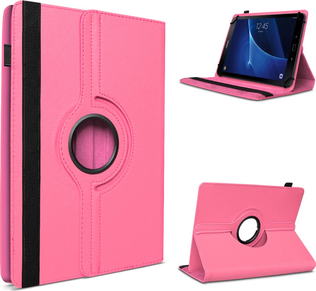 Tablet Hülle für Samsung Galaxy Tab A6 10.1 Tasche Schutzhülle Case Schutz CoverMotiv:Pink