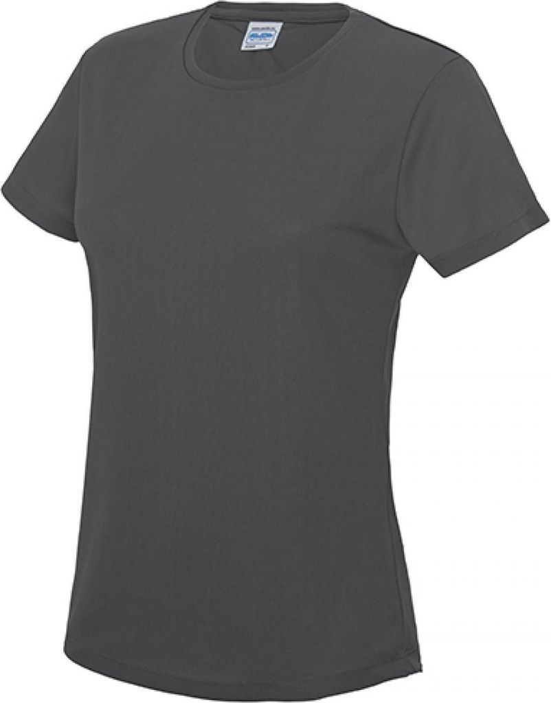 Just Cool JC005 | Girlie Cool Sport T-Shirt + WRAP - Farbe: Charcoal (Solid) - Größe: XS