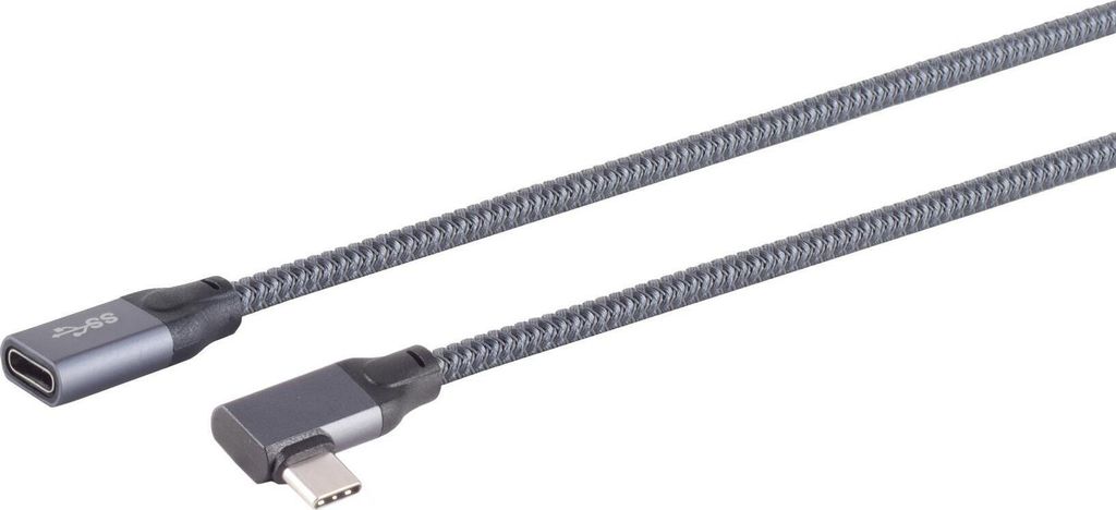 USB-C 0,25m Verlängerungskabel, 3.2 90° Pro