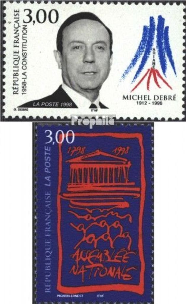 Briefmarken Frankreich 1998 Mi 3269,3272 (kompl.Ausg.) Produktbild 