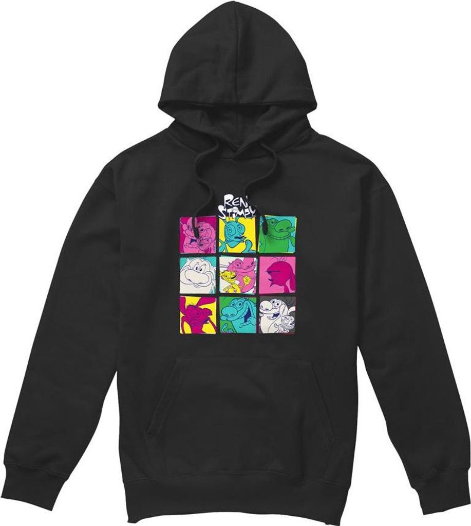 Ren & Stimpy - "Warhol 2" Kapuzenpullover für Herren TV8755 (XL) (Schwarz)