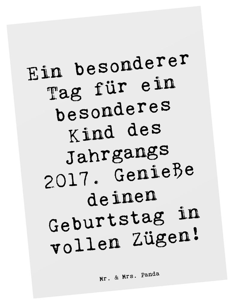 Mr. & Mrs. Panda Postkarte Spruch 2017 Geburtstag - Weiß - Geschenk, Freude, Alter, Geburtstagsfeier, Alles gut zum, Grußkarte, Happy Birthday, A...
