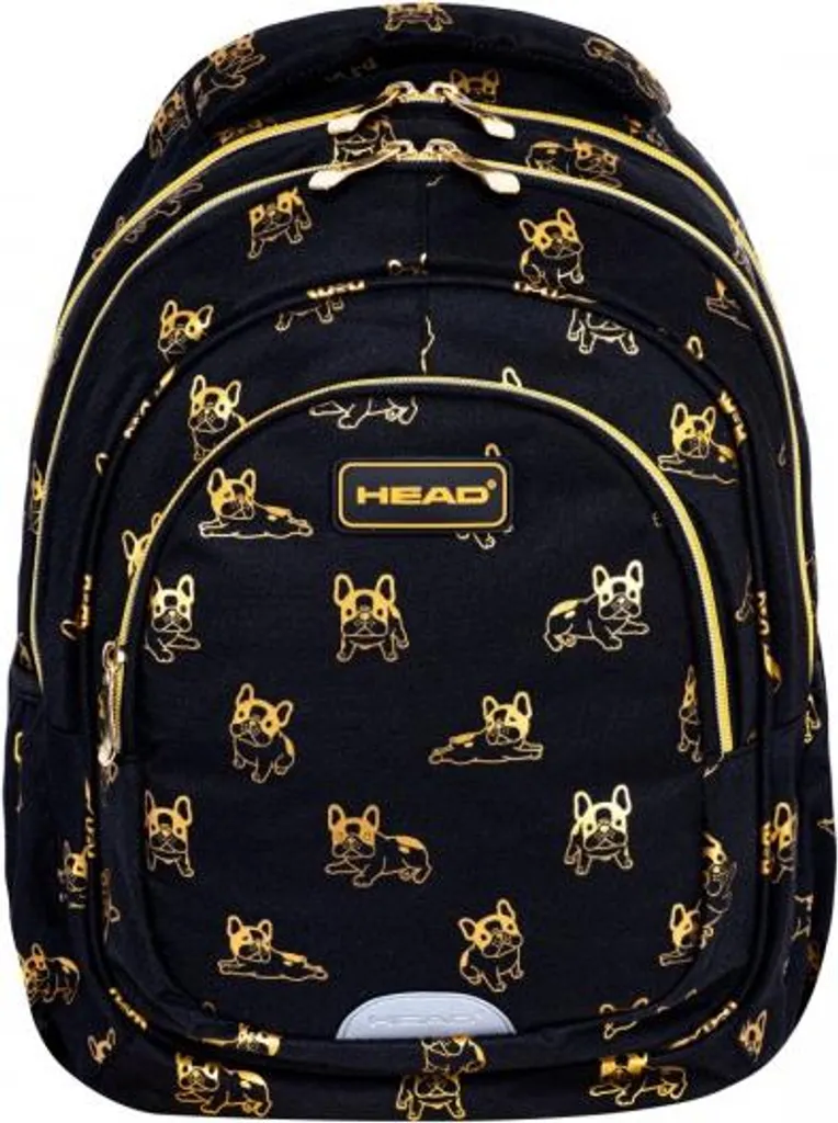 Sac d'école multi-compartiments Astra Golden Frenchie pour enfant