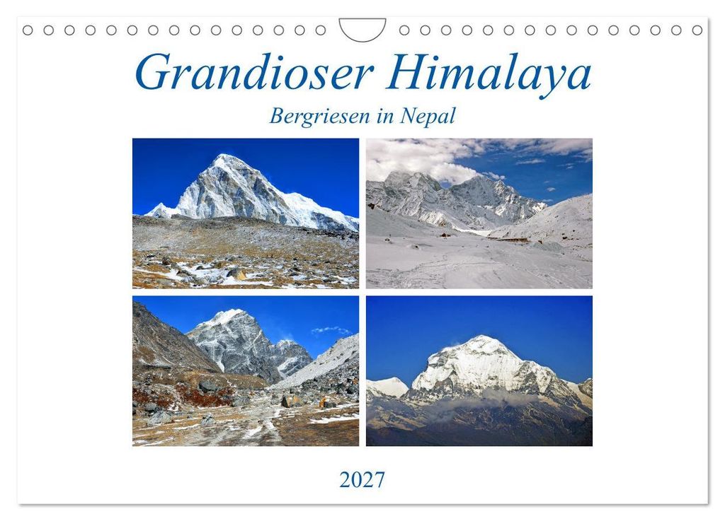 Grandioser Himalaya, Bergriesen in Nepal (Wandkalender 2027 DIN A4 quer), CALVENDO Monatskalender
