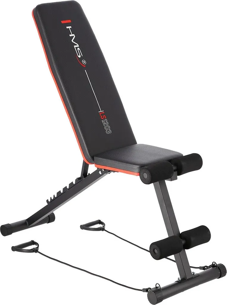 Banc de musculation réglable et pliable pour fitness à domicile noir