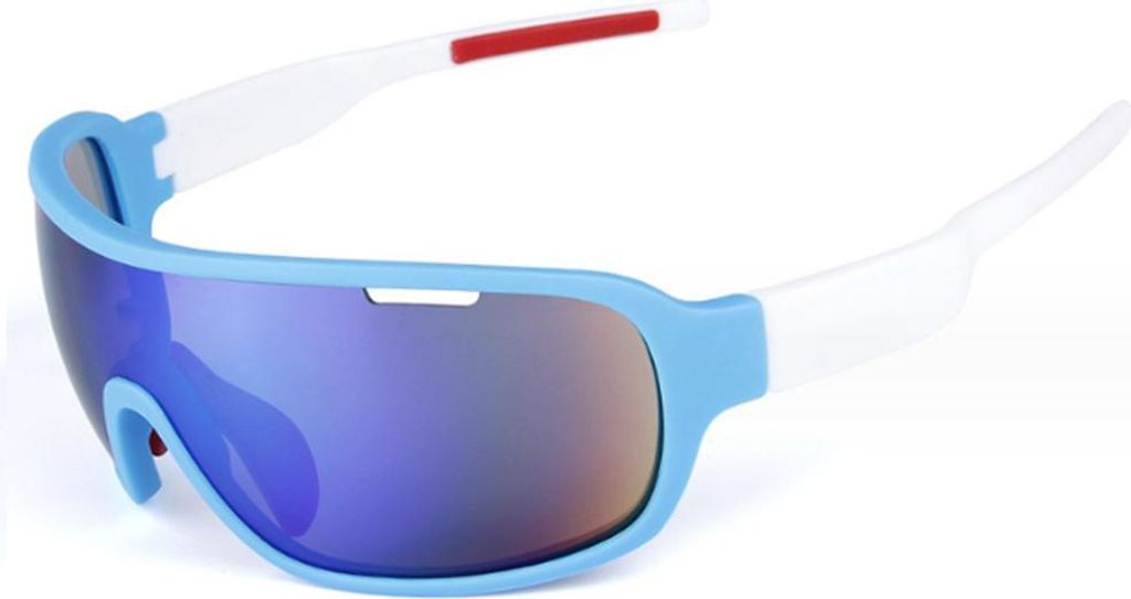 Radbrille Winddicht Herren Damen TR90 Rahmen Polarisiert Radsport Vollrahmen MTB Sportbrille Sport Sonnenbrille Fahrradbrille mit 5 Wechselgläsern