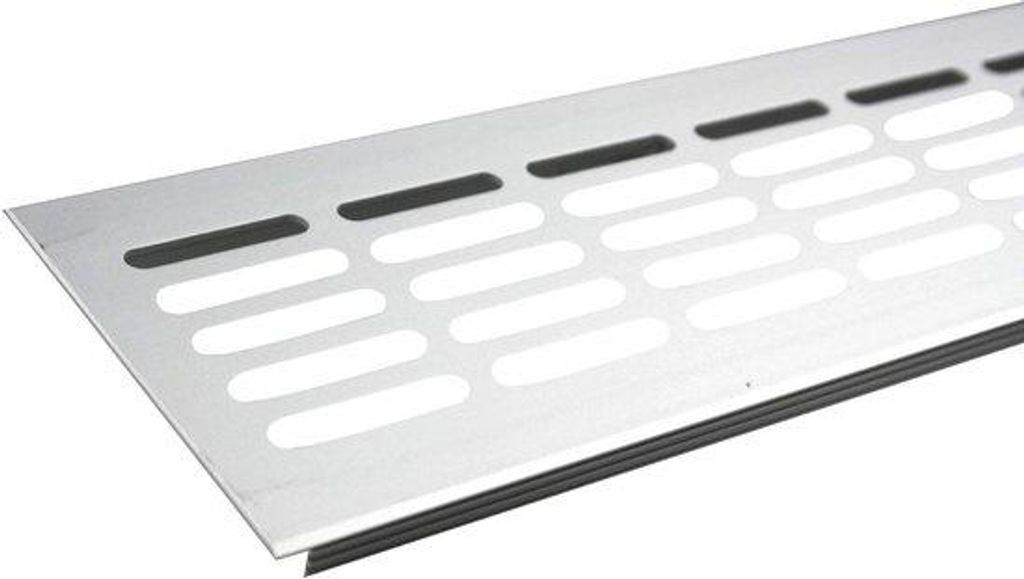 Aluminium Lüftungsroster für Wohnungen - 600mm Länge - Silberfarbig