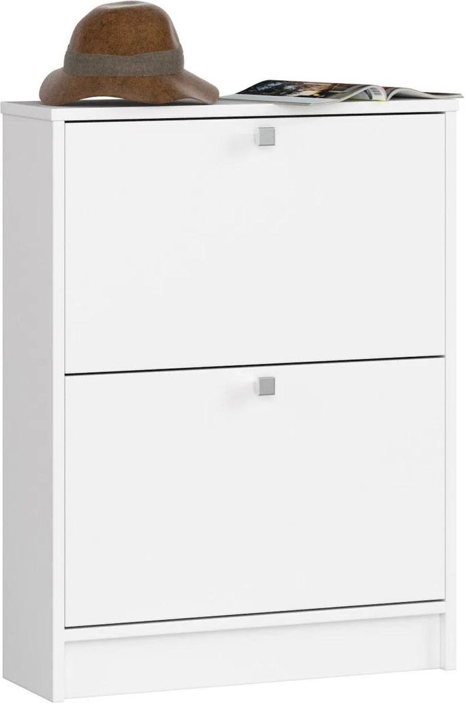 Armadio per scarpe 60 cm con porte pieghevoli Bianco, Immagine del prodotto 