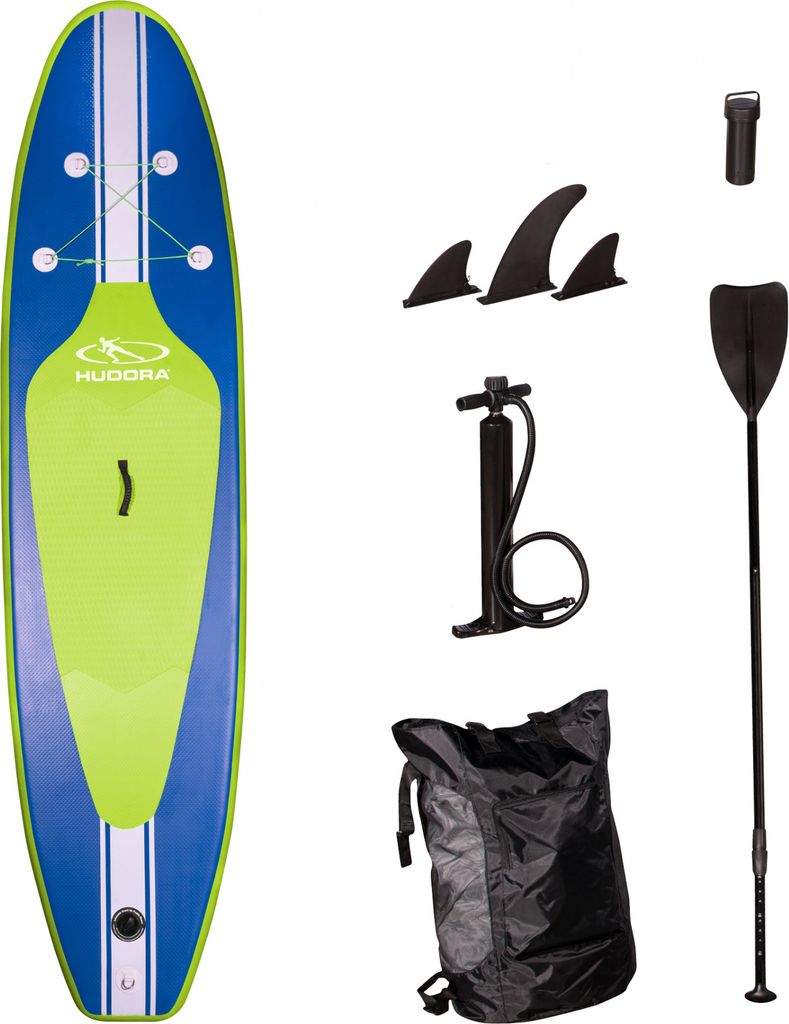 HUDORA Stand Up Paddling Board Glide 320 aufblasbar Sup Board 320 x 76 x 12 cm stand-up paddling Sup Paddel Sup Pumpe b