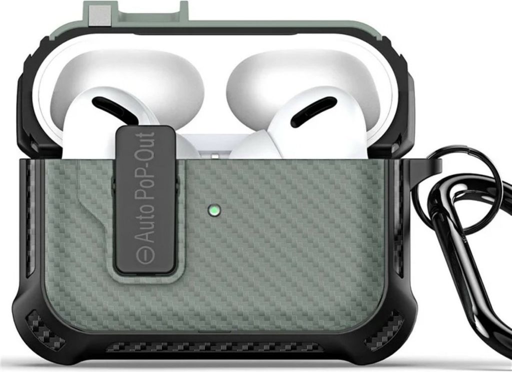 DUX DUCIS PECI-Serie Kopfhörerhülle kompatibel mit Apple AirPods Pro 2 Armeegrün