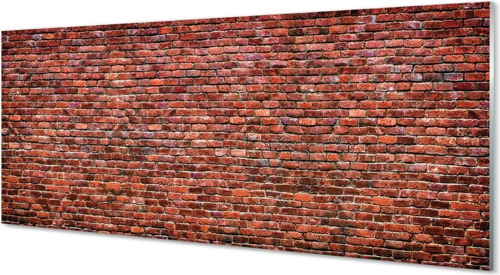 Glasbilder 125x50 Wandkunst Vintage brick wall