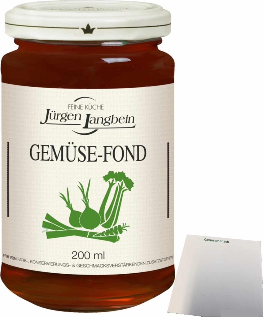 Jürgen Langbein Gemüse-Fond (200ml Glas) + usy Block