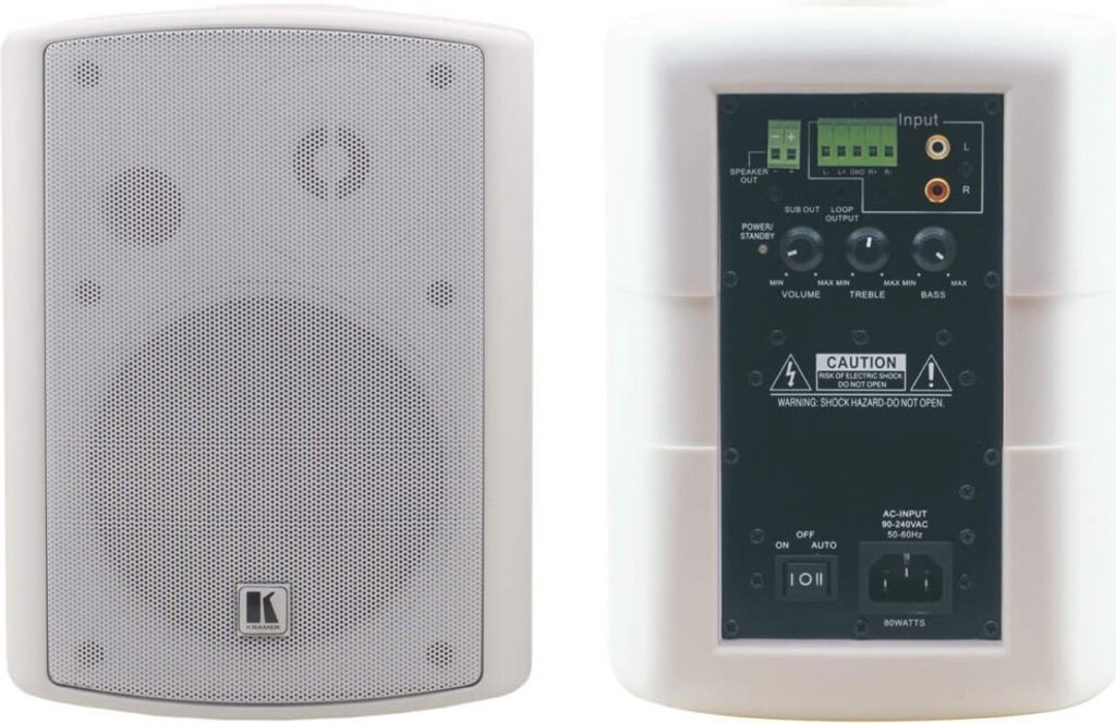 KRAMER Aktivlautsprecher-Set TAVOR-5-O weiss 2-Wege 2x30 Watt inkl