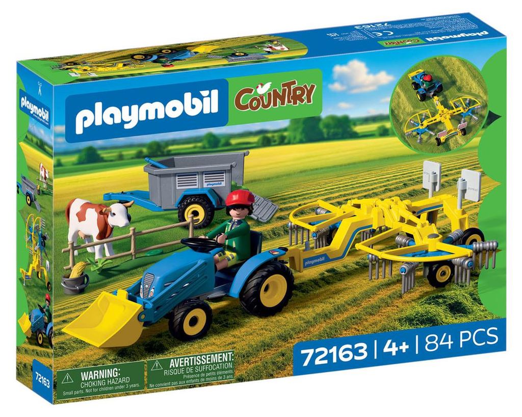 PLAYMOBIL Kleiner Traktor mit Heuschwader Produktbild 