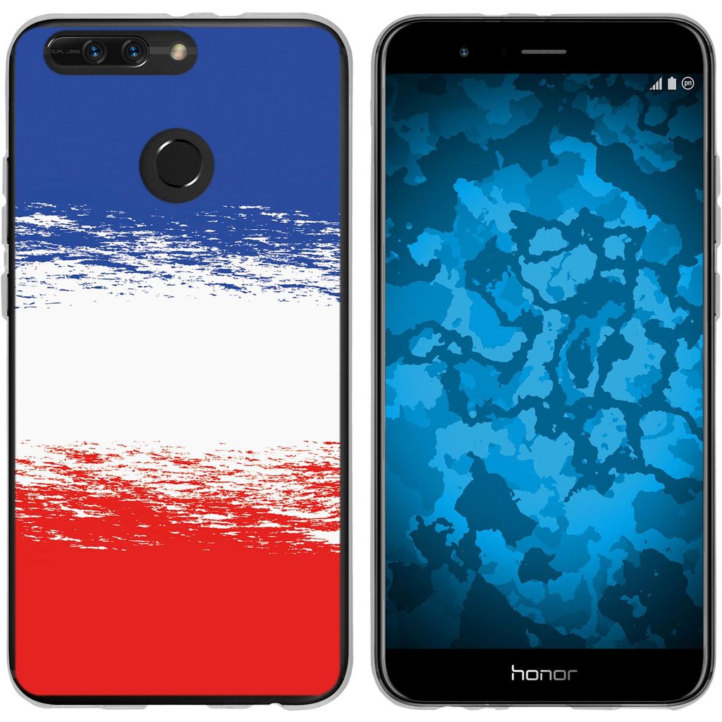 PhoneNatic Case kompatibel mit Huawei Honor 8 Pro Silikon-Hülle WM France M5