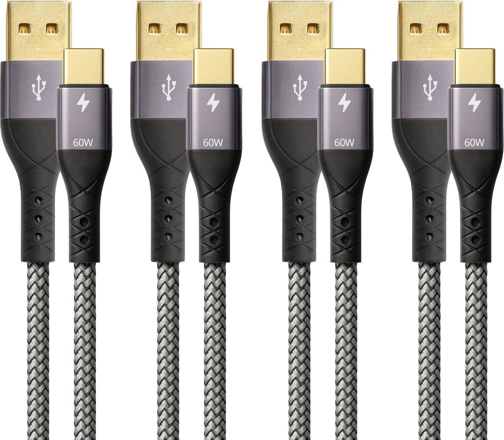 ProfiPatch USB A auf USB C Kabel 60W QC 3A Set Produktbild 