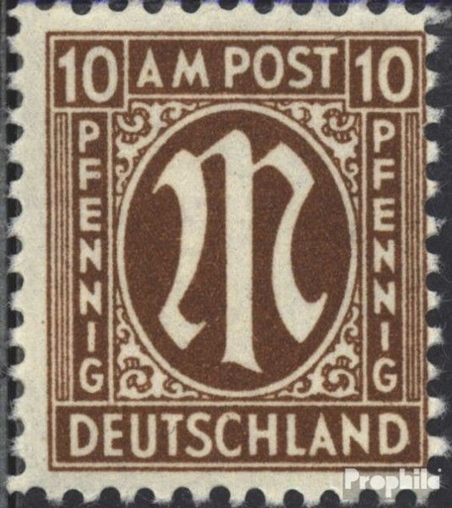Briefmarken Bizone (Alliierte Besetzung) 1945 Mi 22 gestempelt AM-Post
