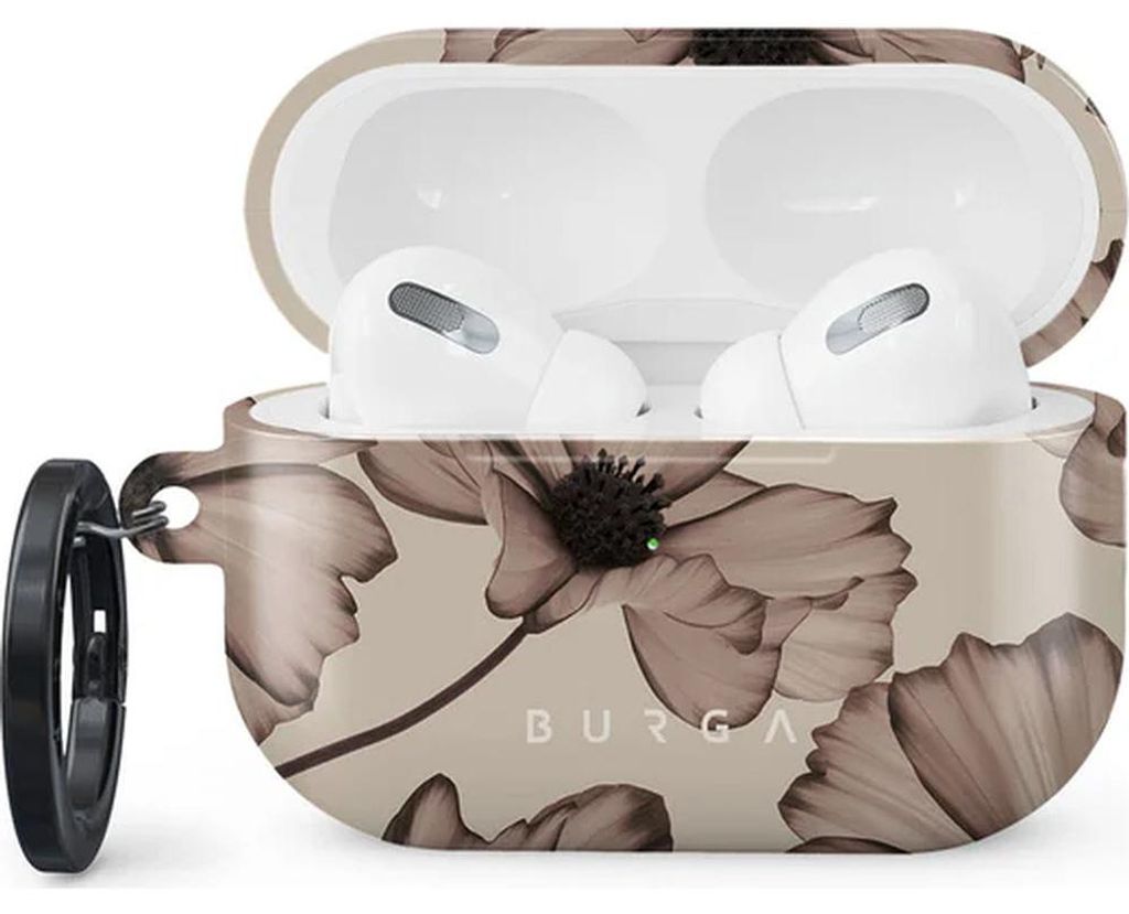 Schutzhülle für AirPods Pro 2, Burga Barely Yours, Beige mit Blumenmuster