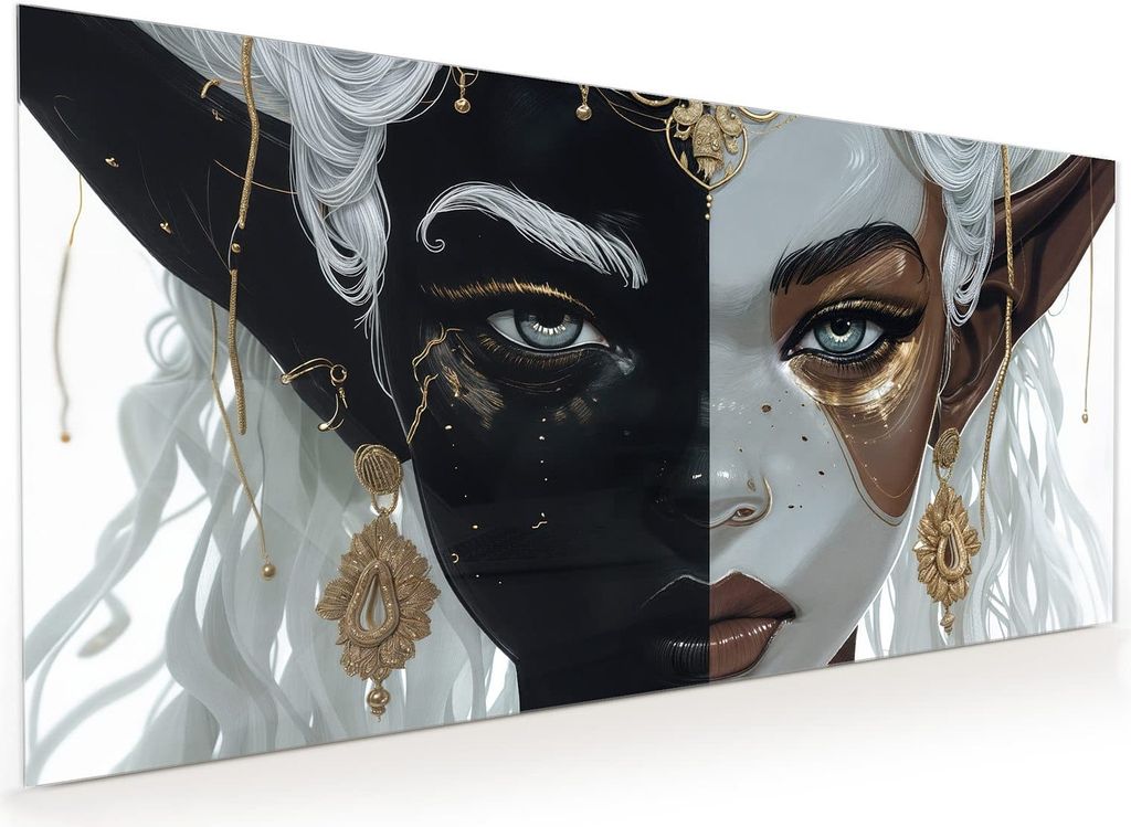 Küchenrückwand Spritzschutz Glas mit Motiv Dualer Elf 40 x 40 cm