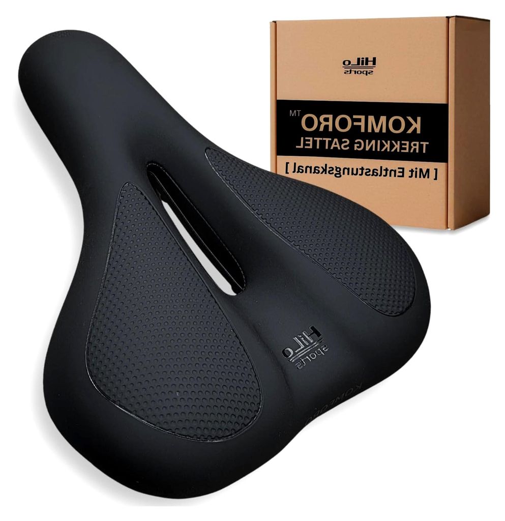 KOMFORO E-Bike Fahrradsattel für Herren und Damen - Ergonomischer Fahrradsitz für E-Bike und Fahrrad mit Memory Foam Polsterung und Entlastung...