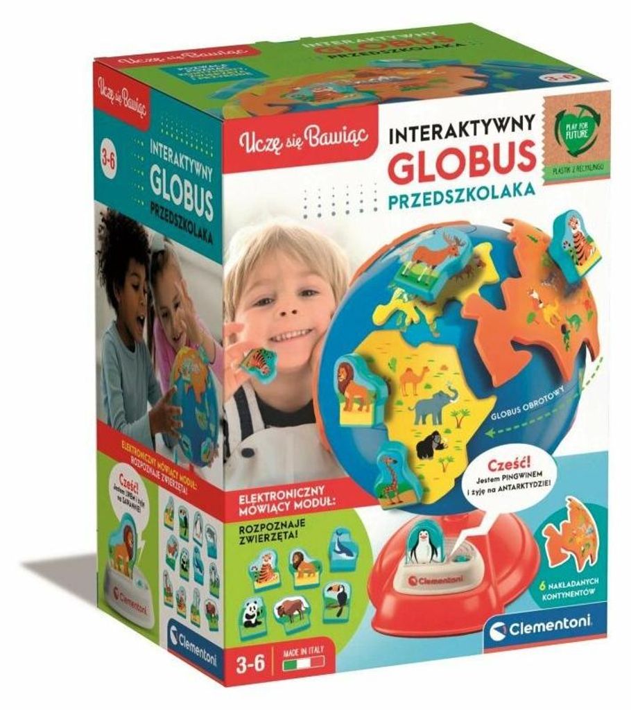 Globe interactif pour enfants d'âge préscolaire Clementoni Image du produit 