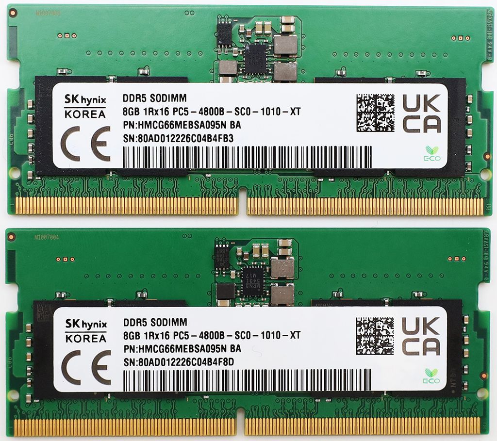 SK hynix SO-DIMM 2x8GB RAM 16GB Kit Paměti DDR5-4800B Obrázek produktu 