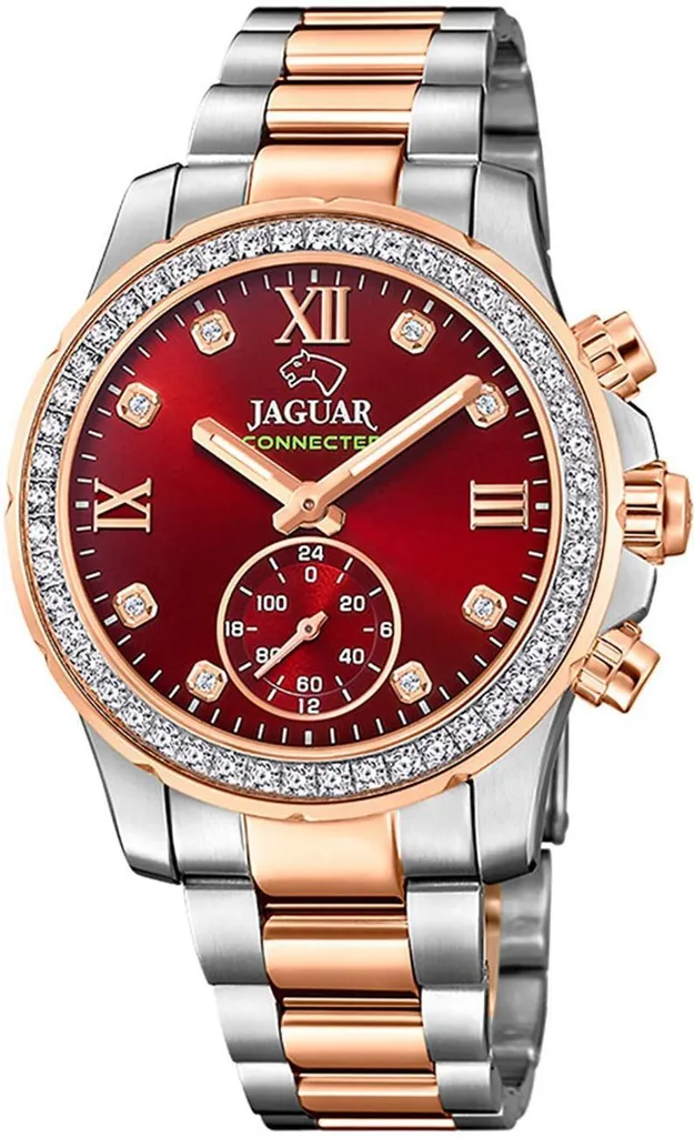 Montre Connectée Hybride Jaguar Femme J981/3 en Acier et Verre Saphir