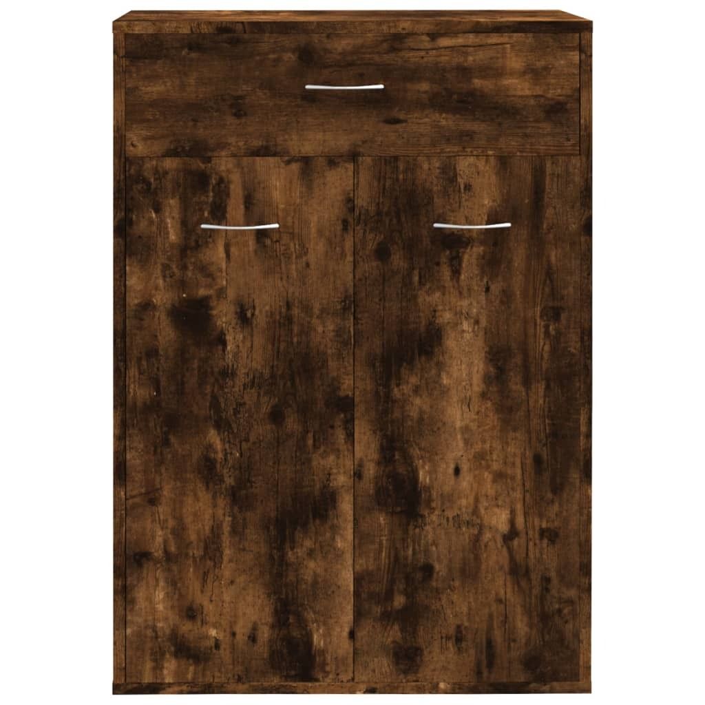 " "Schuhschrank/Flurschuhregal Skandinavisch - Schuhkommode - Räuchereiche 60x35x84 cm Holzwerkstoff NeuMöbel 3237037