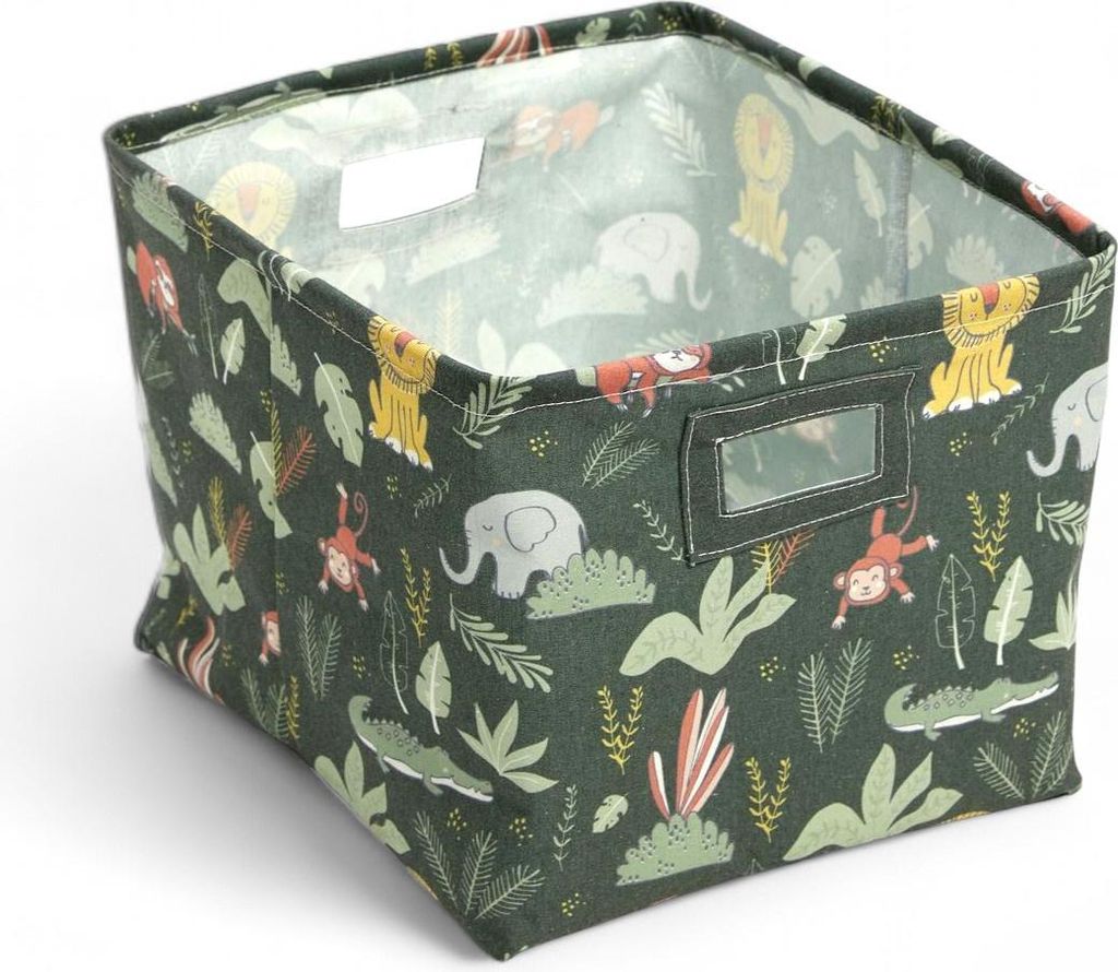 Quadratischer Aufbewahrungskorb LE ROI DE LA JUNGLE Produktbild 