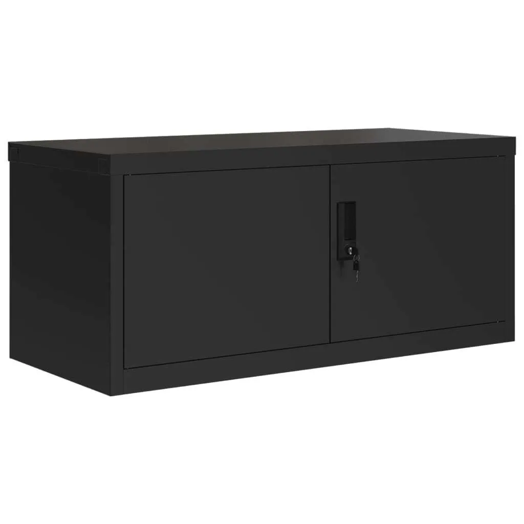 Mobiletto per Ufficio Nero 90x40x40 Acciaio - Offerta Speciale Archiviazione