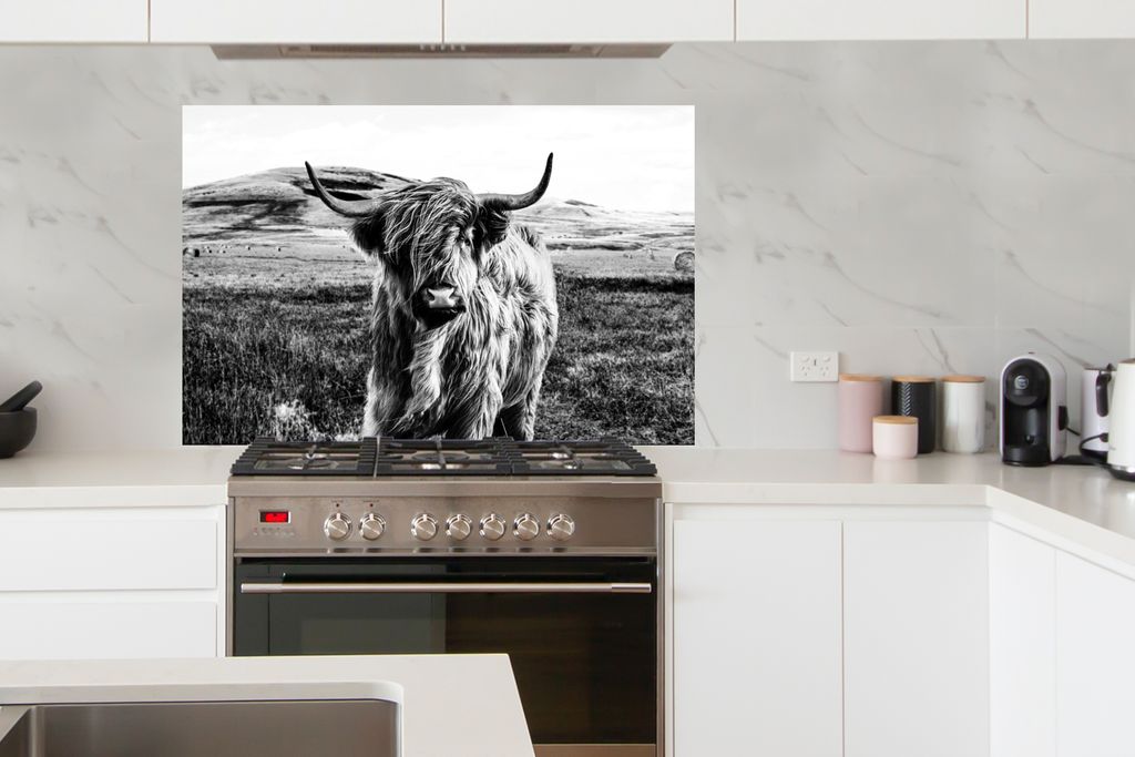 Magnetische Küchenrückwand, selbstklebender Herd-Spritzschutz aus Edelstahl