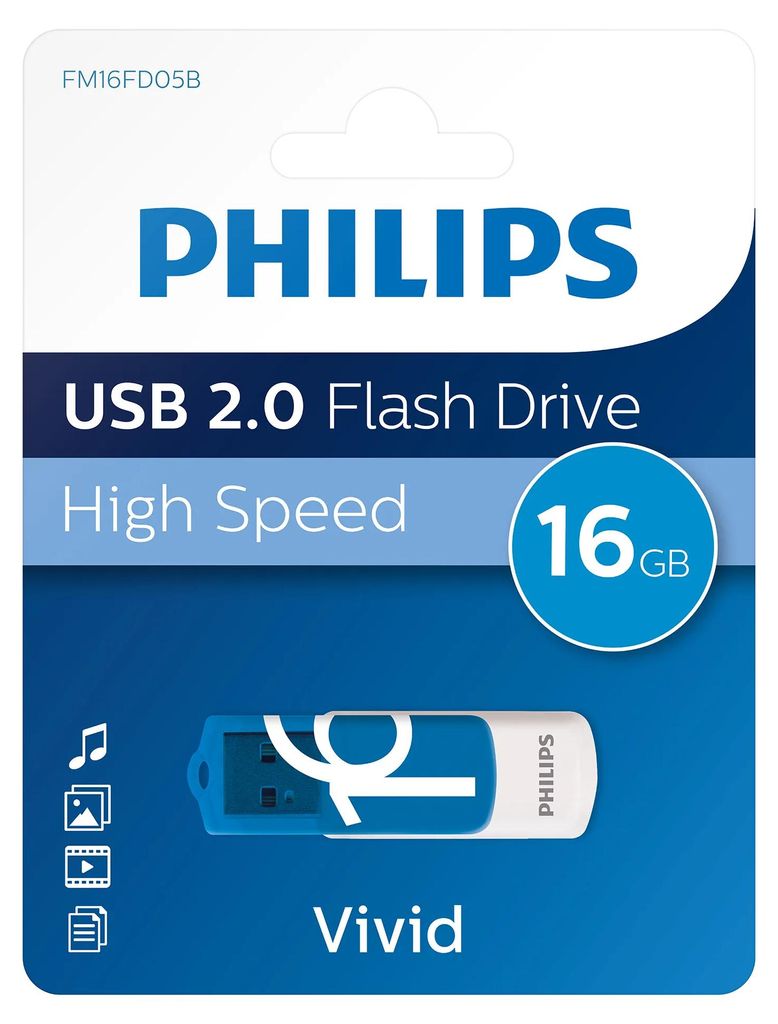 Philips USB-stick 16 GB USB 2.0 Vivid Edition leessnelheid Productafbeelding 