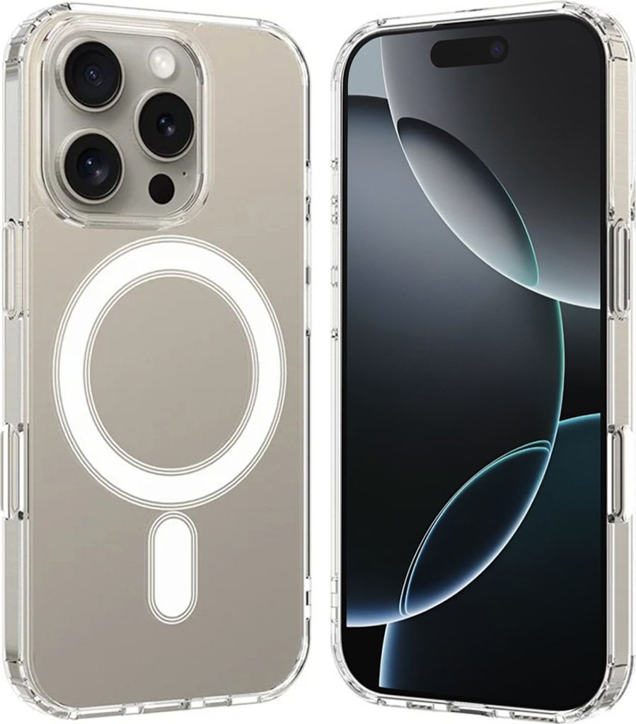 Techsuit MagSafe Pro Back Cover Hlle fr Apple iPhone 16 Pro - Transparent