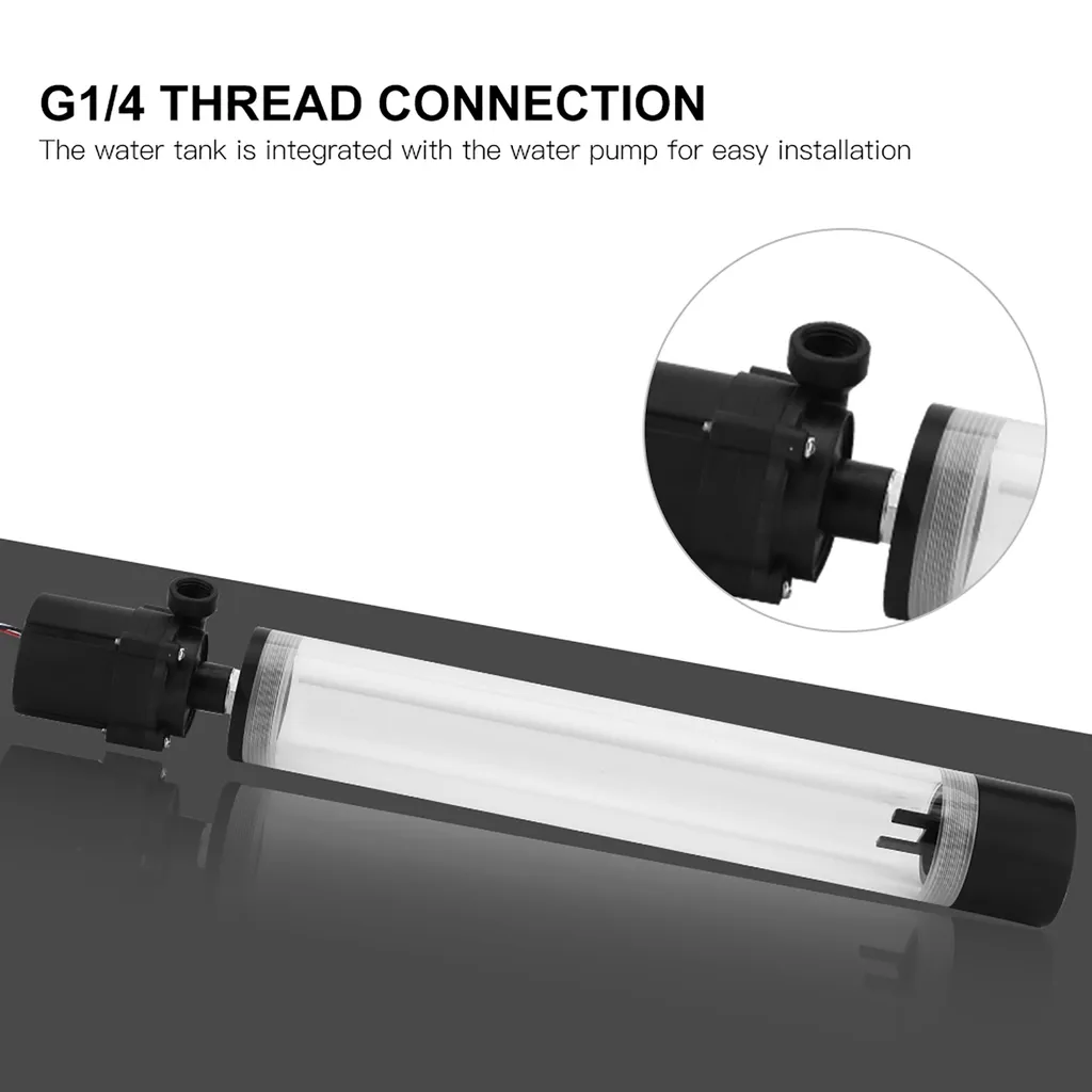 Réservoir de refroidissement d'eau anti-bulles pour circuit PC stable