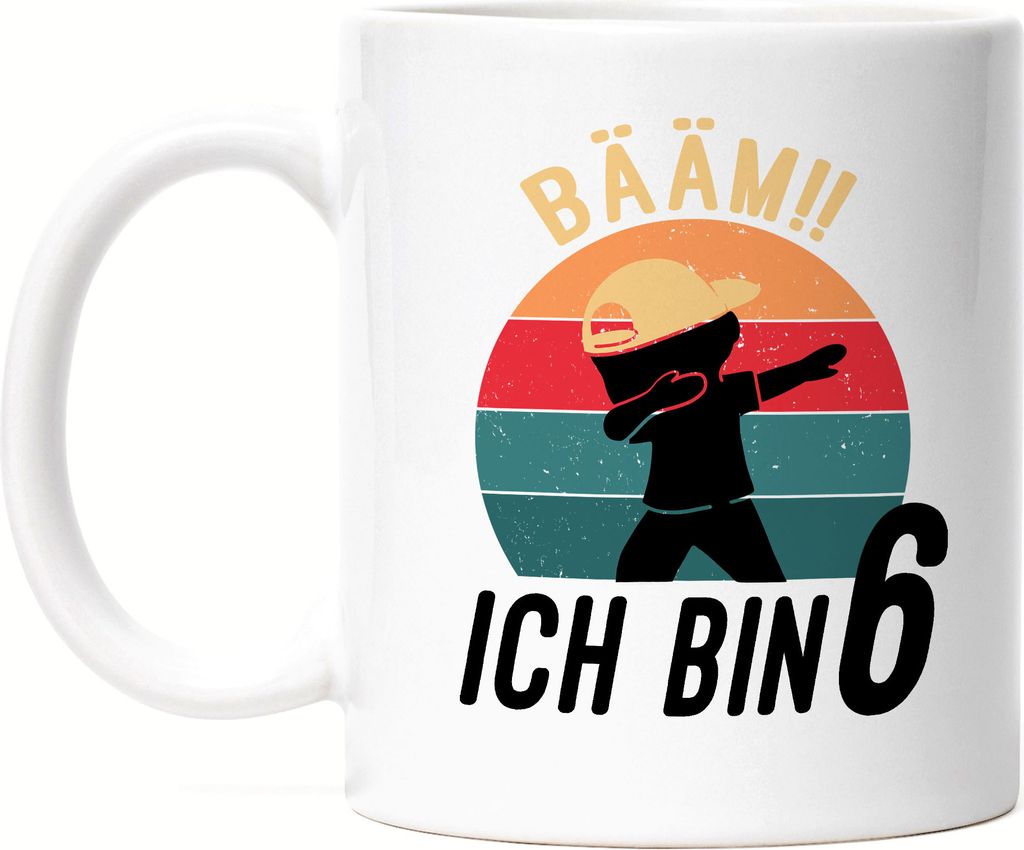 Dabbing Geburtstagstasse 6 Jahre Jungs 6. Geburtstag Lustig Tasse Jungen Sechs