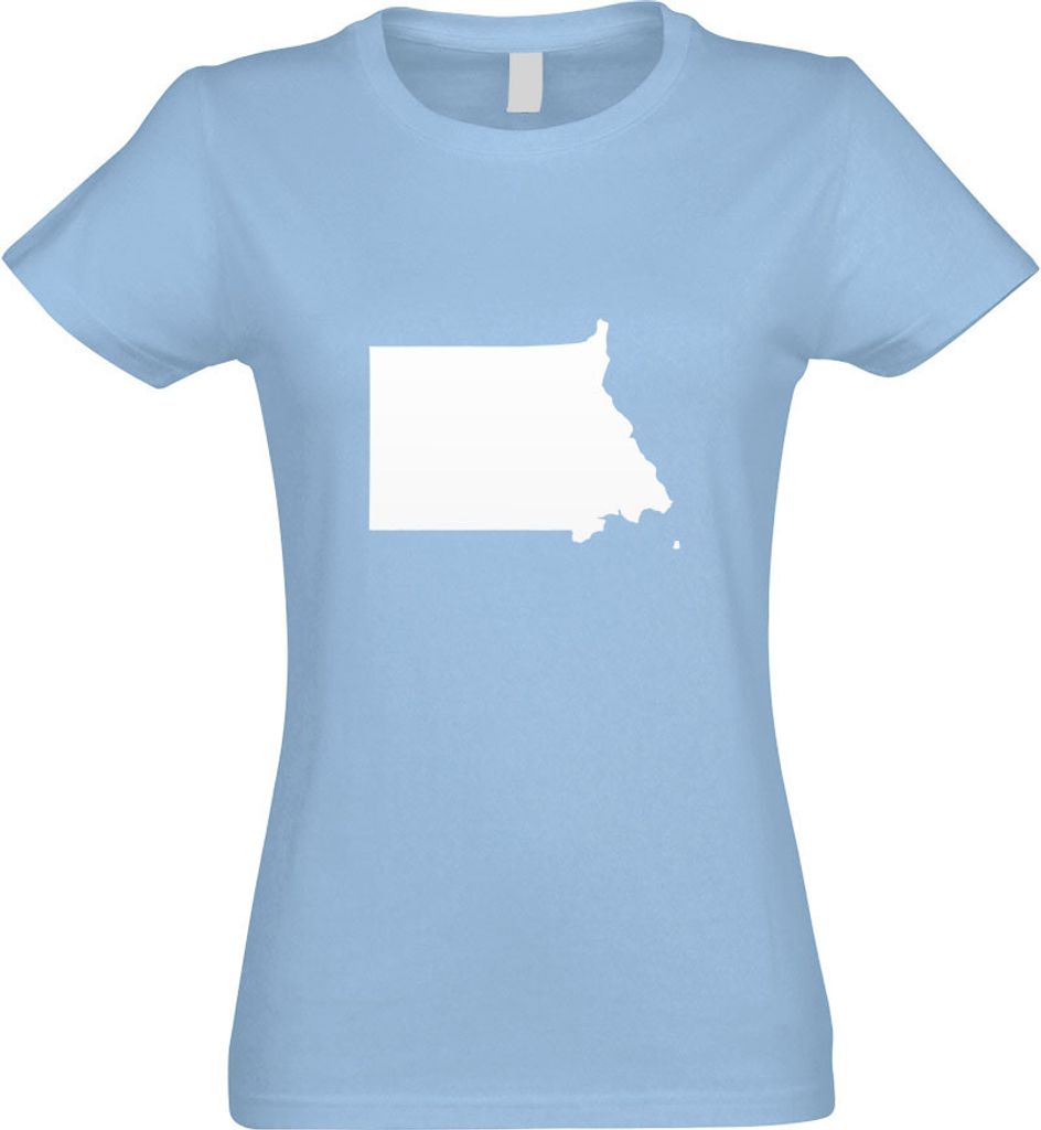 Kiwistar - T-Shirt tailliert - Damen - himmelblau - Äquatorialguinea - mit Motiv Bedruckt - Funshirt Design - Sport - Freizeit - Damen - XXL