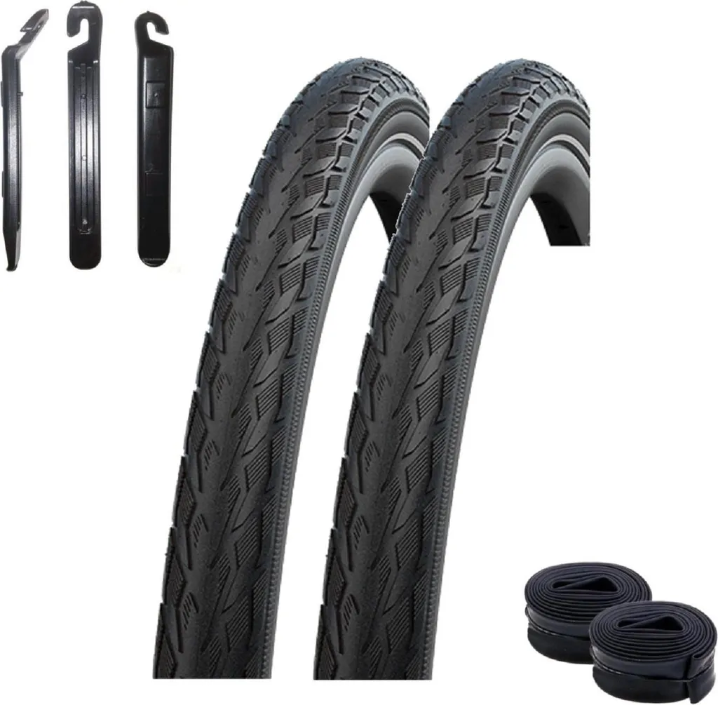 Pneus Schwalbe Delta Cruiser Plus 40-622 28x1.50 avec 2 Chambres AV17