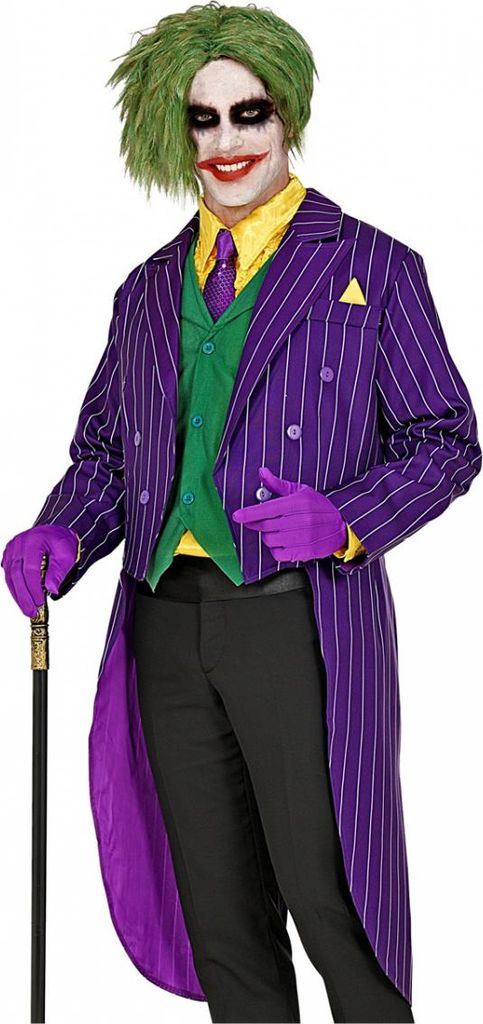 Joker Clown Kostümjacke für Erwachsene, Violett, XL, mit Produktbild 