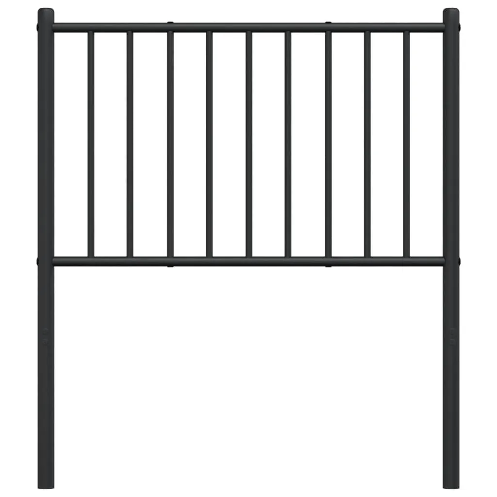 Tête de lit 75 cm acier noir - Structure métal, design loft intemporel